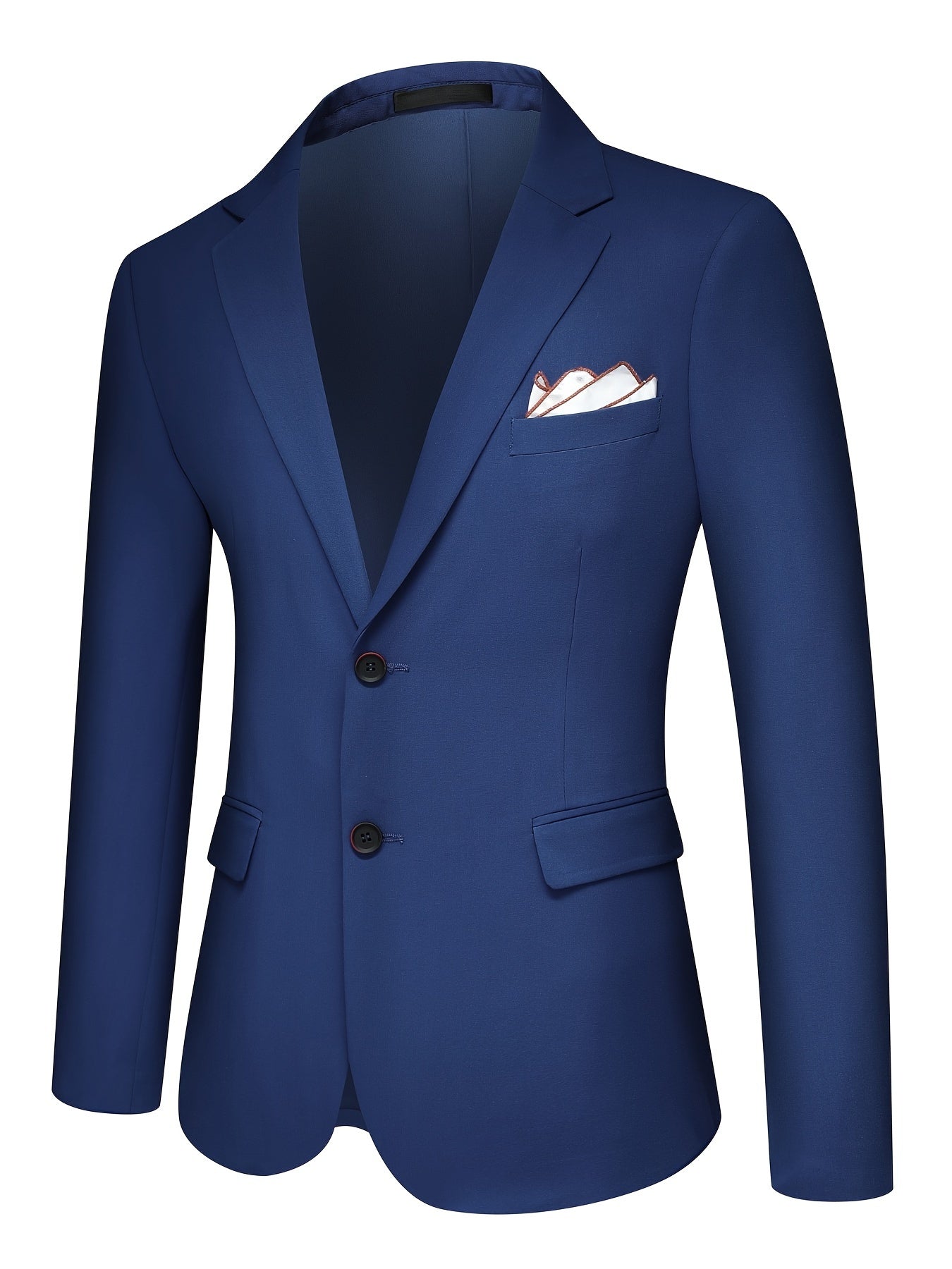 3-Piece Men's Solid Color Suit Set