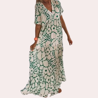 AMARA – Women's Elegant Floral Maxi Dress