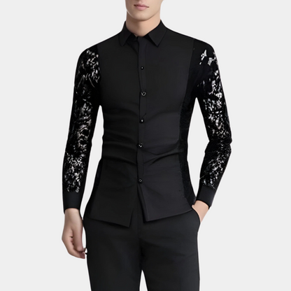 MATIAS - Fashion Lace Sleeve Shirt for Men