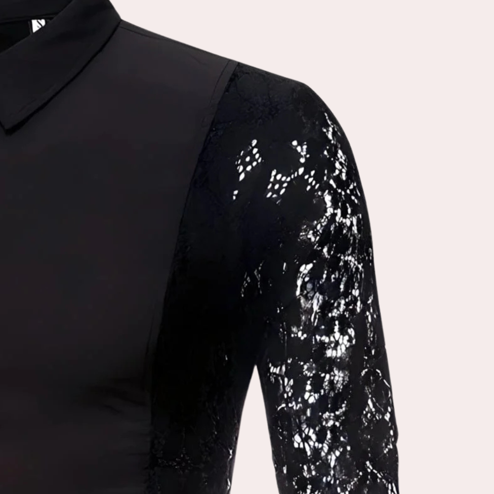 MATIAS - Fashion Lace Sleeve Shirt for Men