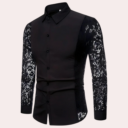 MATIAS - Fashion Lace Sleeve Shirt for Men