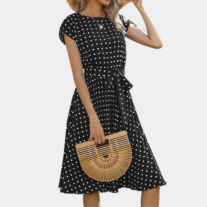 DONA – Feminine Polka Dot Dress for Women