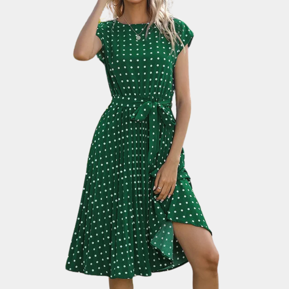 DONA – Feminine Polka Dot Dress for Women