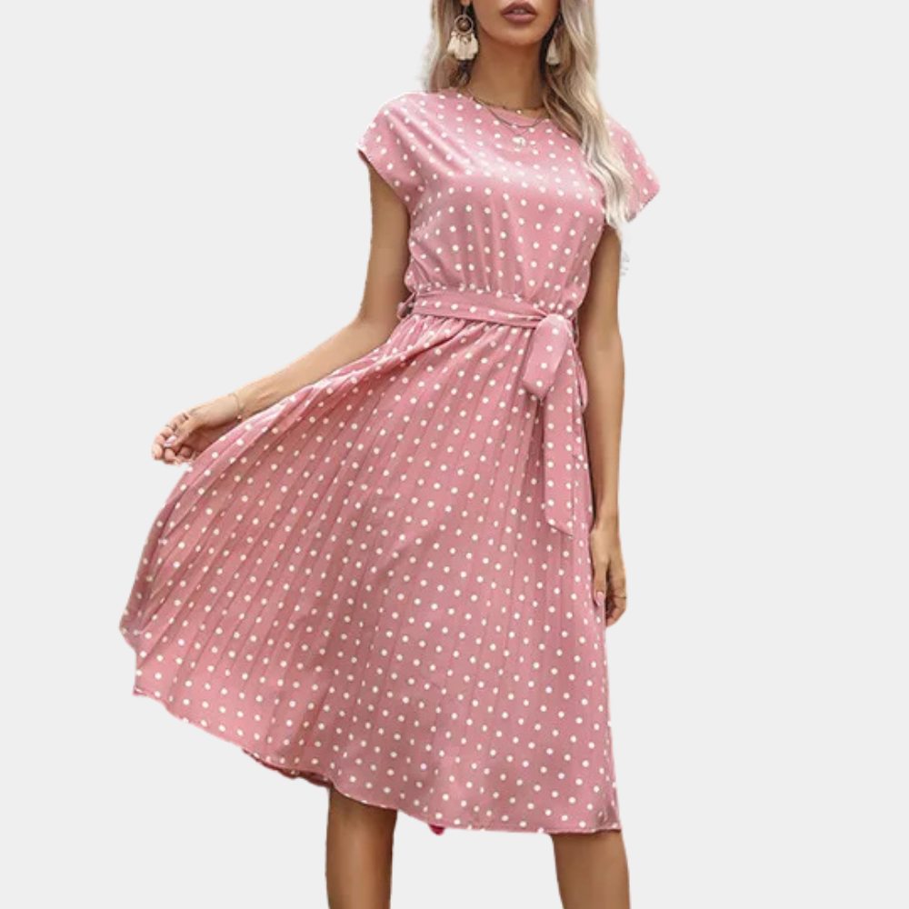 DONA – Feminine Polka Dot Dress for Women